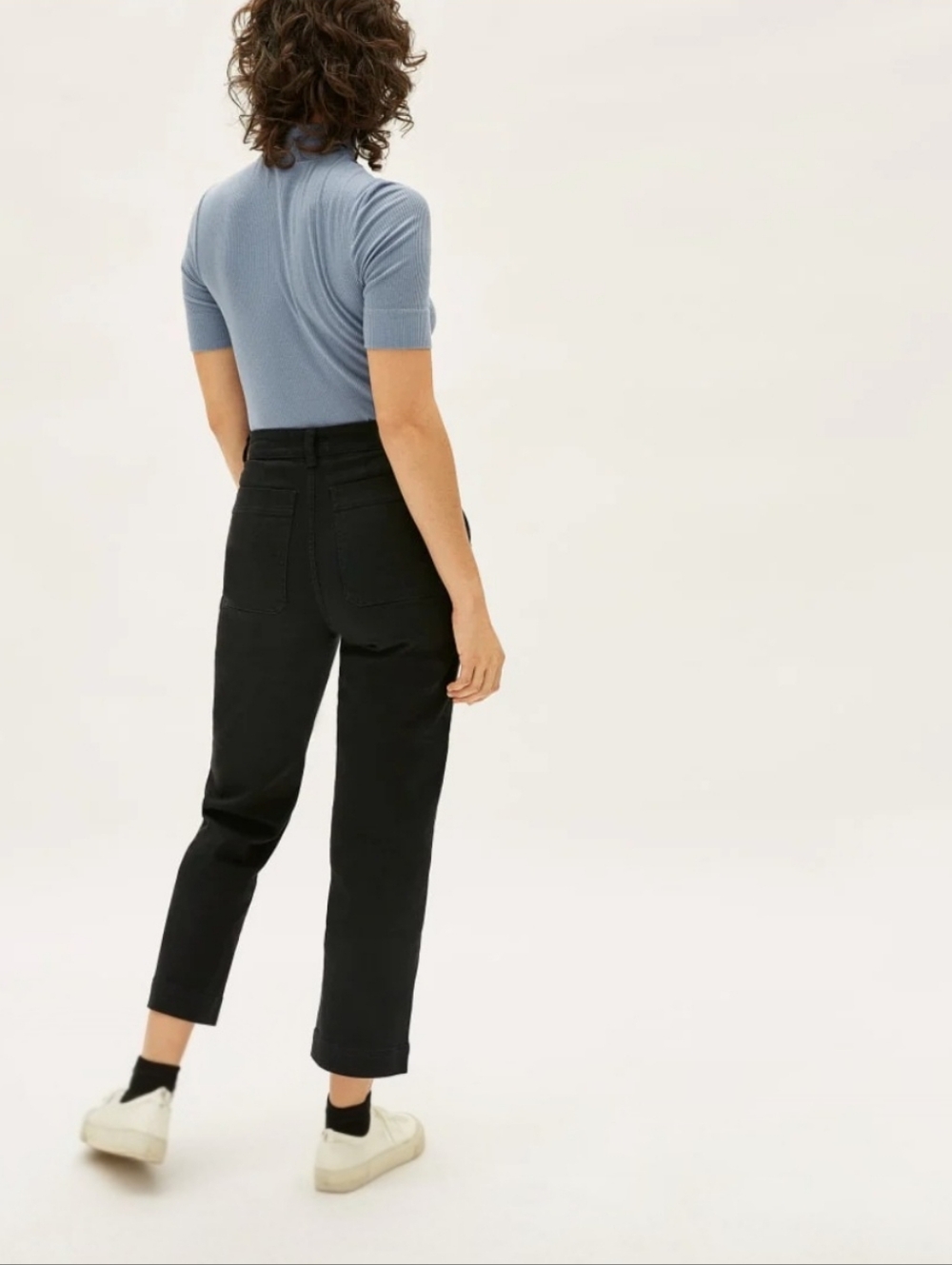 Everlane Cropped Straight Leg Pant Size 6 Short Black | Minimalist Quiet Luxury - Picture 7 of 13